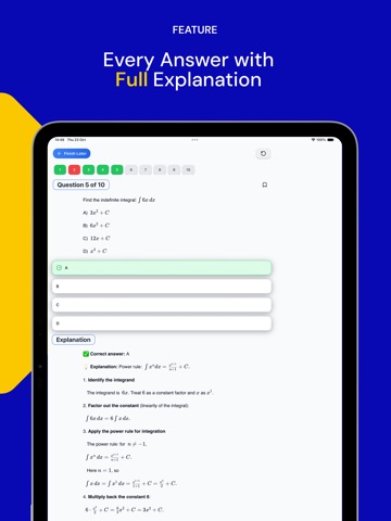SAT Math Learner iPad screenshot