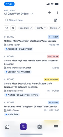 Facilio Vendor screenshot