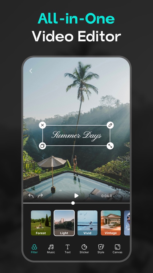 #5. Reels Editor, AI Video: inMelo (iOS) 来自: APPBYTE PTE. LTD.