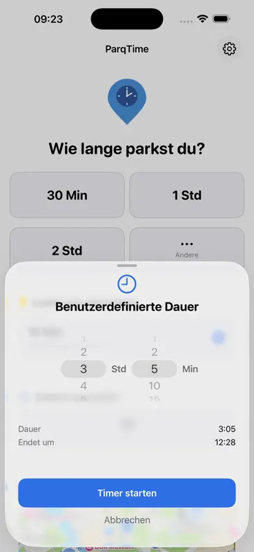 ParqTime - Parkscheiben Timer screenshot 3 of 5