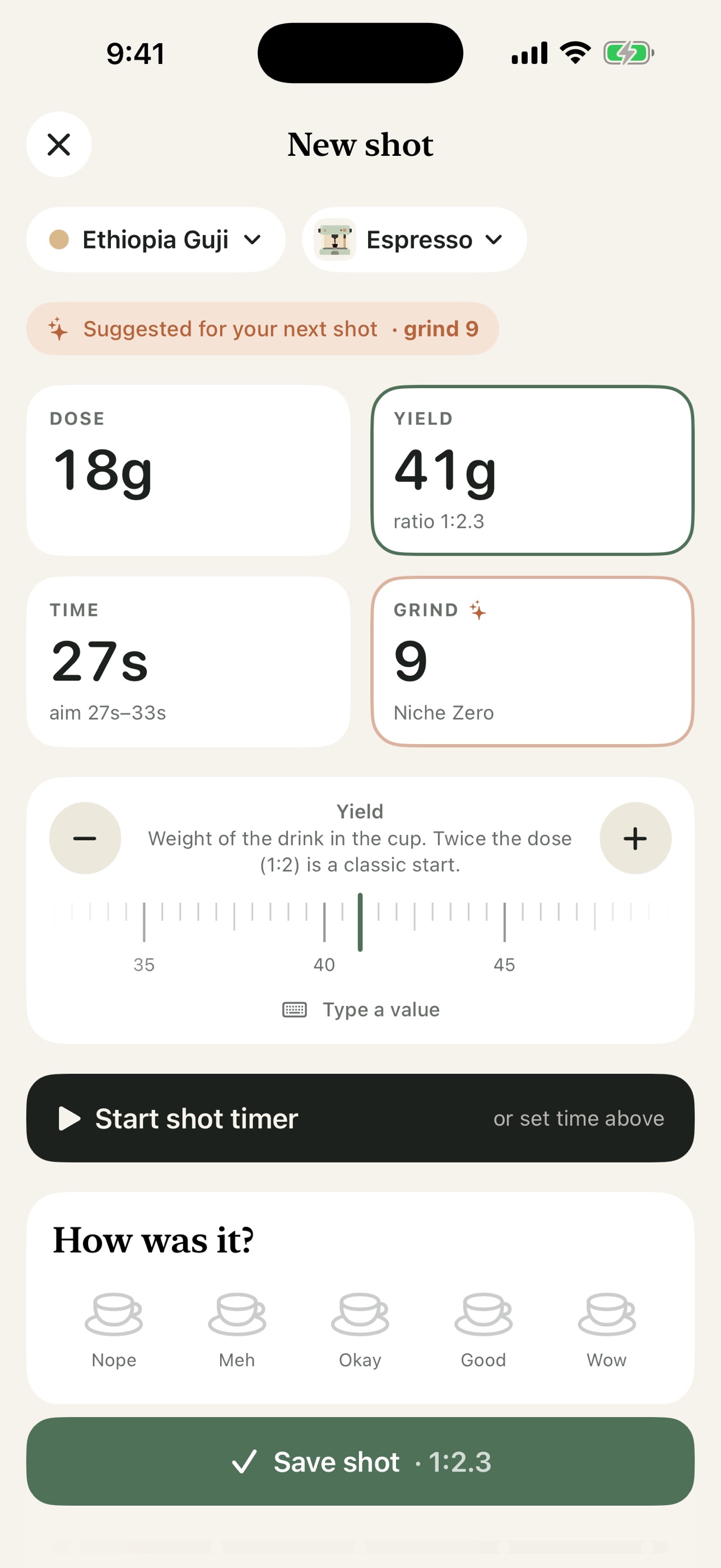 Screenshot 2 of Dialed: Espresso Journal