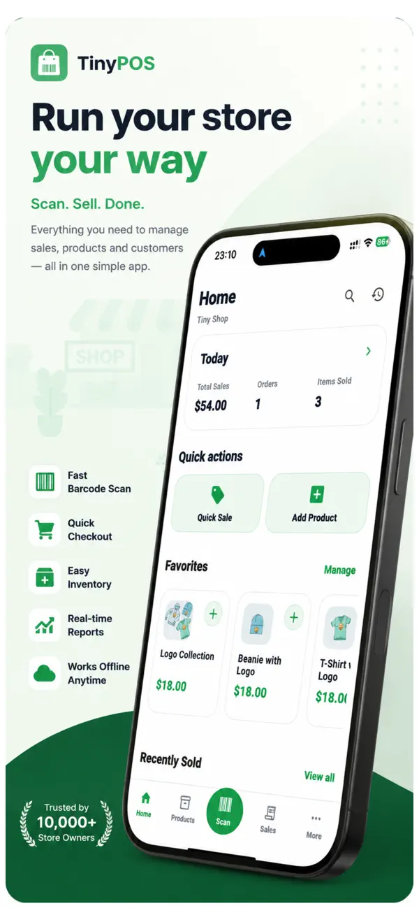 Screenshot #1 pour TinyPOS: Mobile POS