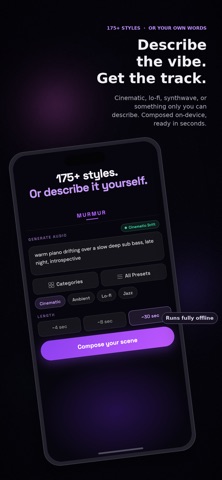 Murmur: On-Device AI Music Screenshot 1 of 7