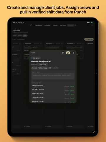 CRMb: CRM & Project Scheduler iPad screenshot