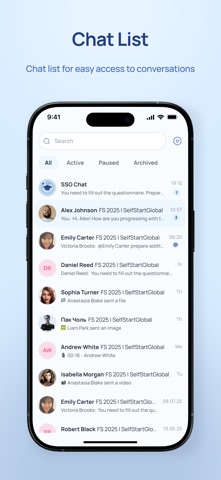 SelfStartGlobal Chat screenshot