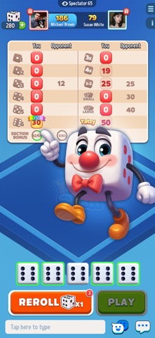 Dice Star: Yatzy Online Game iPhone screenshot
