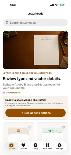 Letterheads for Illustrator® screenshot 1