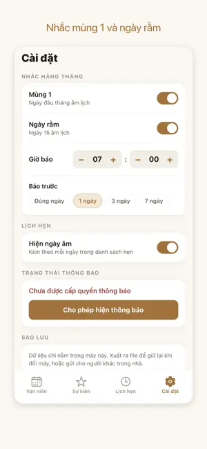 Lịch Nhà Mình screenshot 4