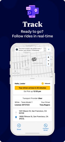 MySafeRide - Manage your rides iPhone screenshot
