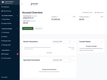 Security Bank of Texas iPad screenshot