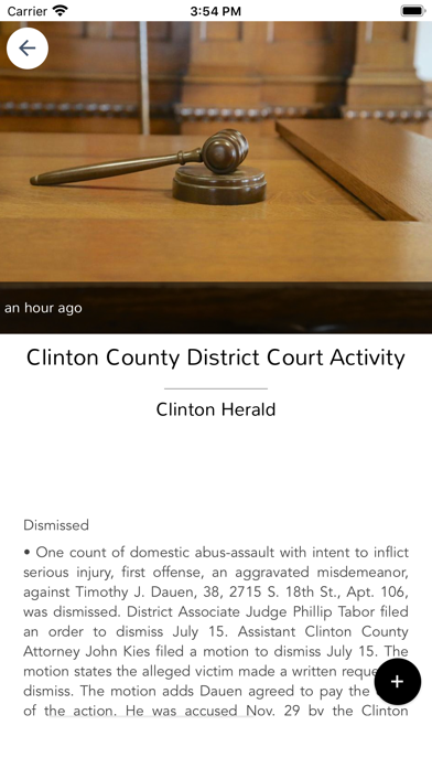 Clinton Herald Screenshot