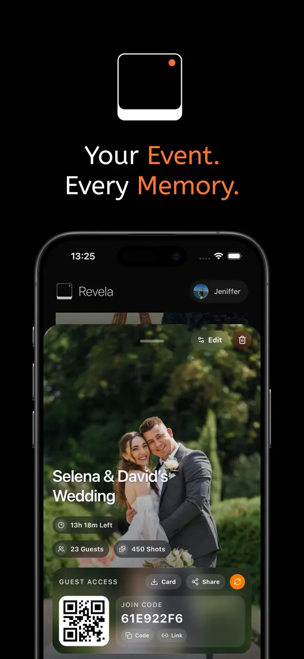 Screenshot #1 pour Revela: Event Photo Album