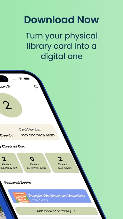 Wisteria - Online Library Card