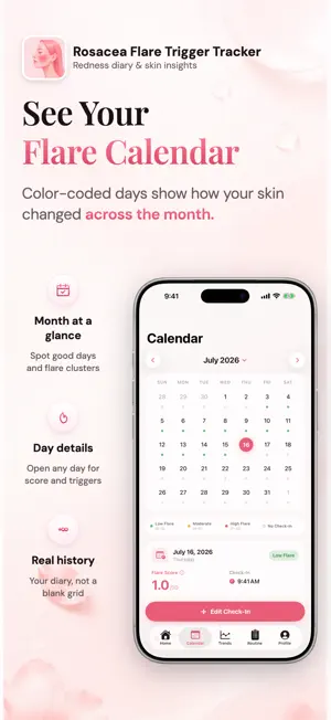 Rosacea Flare Trigger Tracker screenshot 3