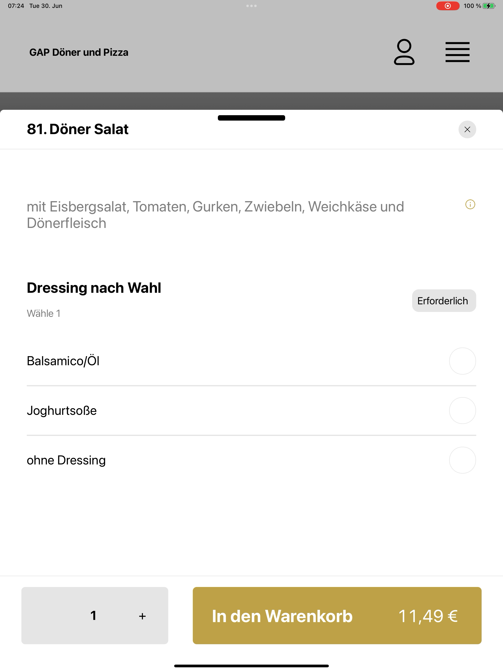 GAP Döner und Pizza screenshot 16