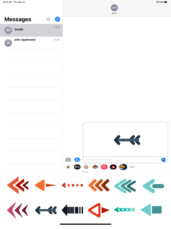 Screenshot #6 pour Arrow Stickers For iMessage