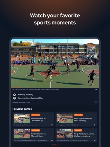 Playstream Network iPad screenshot