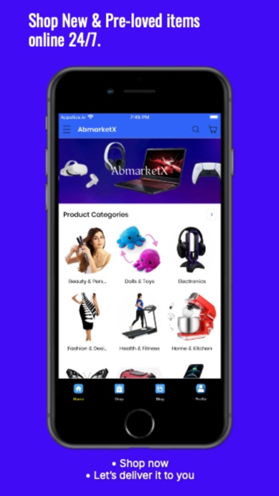 AbmarketX iPhone screenshot 1 - Shopping app