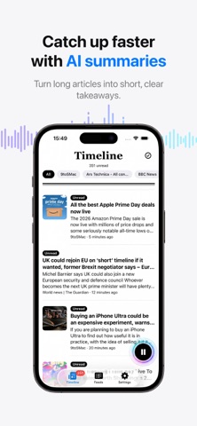 Timeline Feed Reader Screenshot 2 of 6