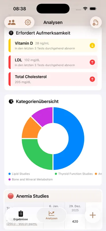 RedLAB: Blutwerte & Laborwerte screenshot 4 of 5