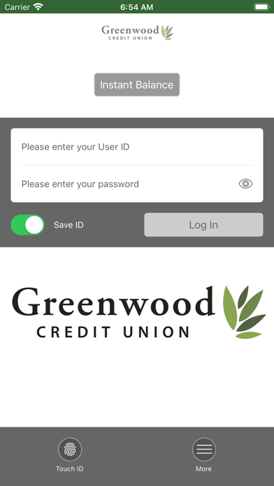 Greenwood Credit Union Screenshot