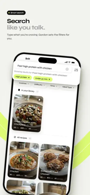 Gordon: Personal Meal Planner screenshot 3