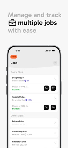 Work Hours Tracker: Sim Hours iPhone screenshot