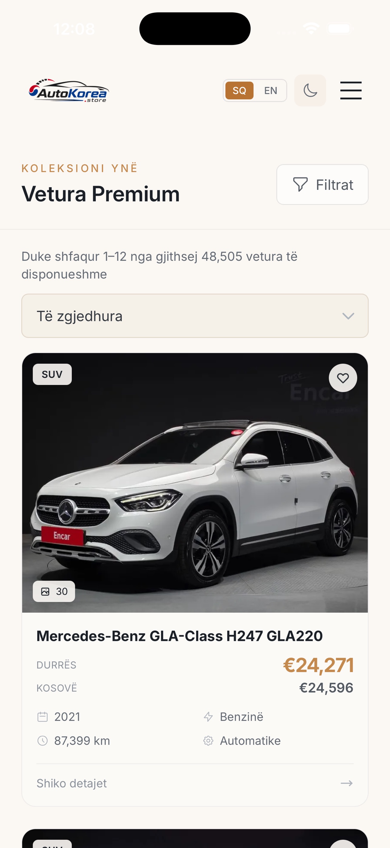 Screenshot 2 of AutoKorea - Vetura nga Korea