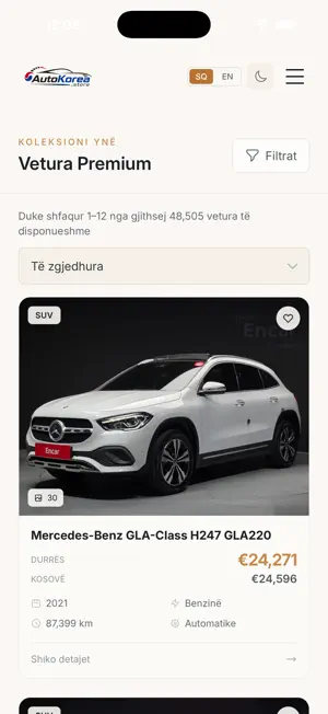AutoKorea - Vetura nga Korea screenshot 2