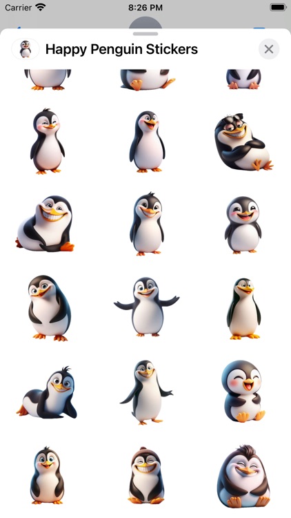 Happy Penguin Stickers