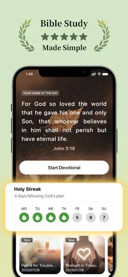 Screenshot von MoboBible: Chat, Pray & Hallow auf dem iPhone 1