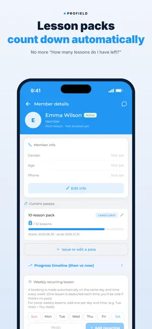 ProField: Lesson Booking App screenshot 2