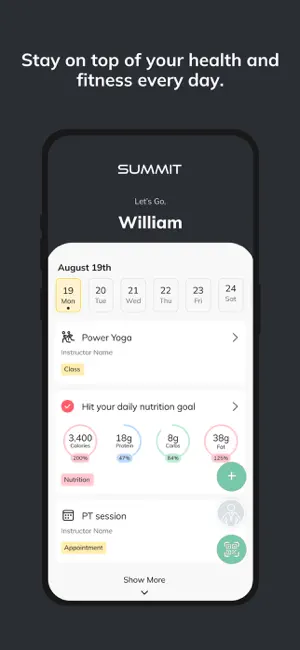 SUMMIT Fitness App screenshot 2