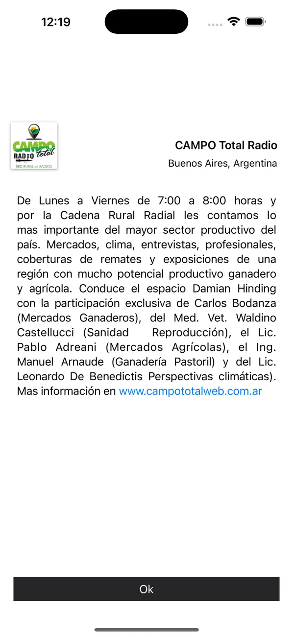 Screenshot #2 pour Campo Total Radio