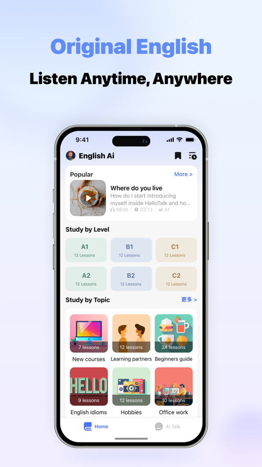 #1. English Ai - AI Learn English (iOS) 由: HELLOTALK LIMITED