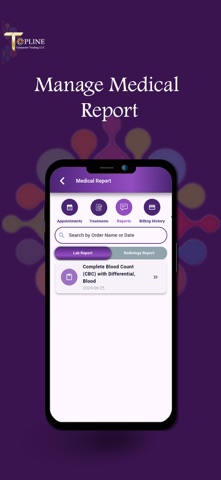 Tablet EMR screenshot