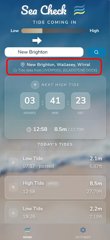 Sea Check - UK Tide Times screenshot 5 of 6