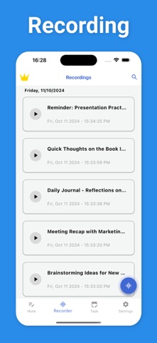 Voice Memos, Notes & Recorder Screenshot 3 of 5