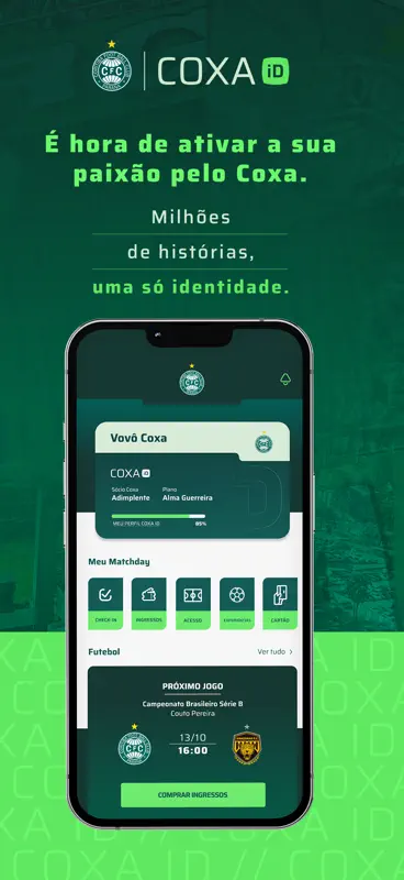 Coxa iD | Coritiba Oficial App screenshot 1 of 3