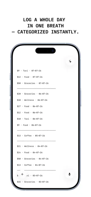 Bufft: Voice Expense Tracker screenshot 2