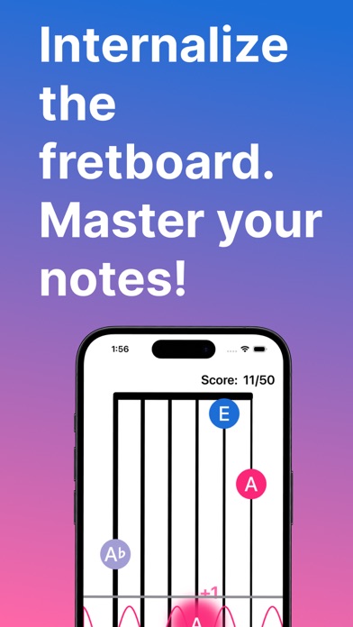 Screenshot #2 pour FretFluent - Fretboard Notes