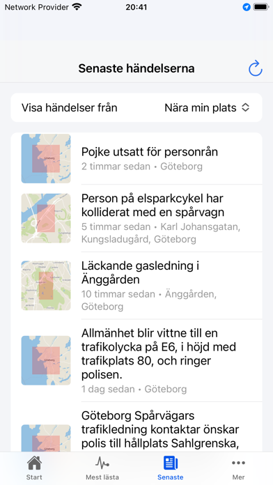 BPK: Polisens händelser Screenshot