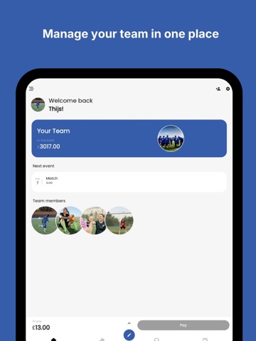 TeamCollect iPad screenshot