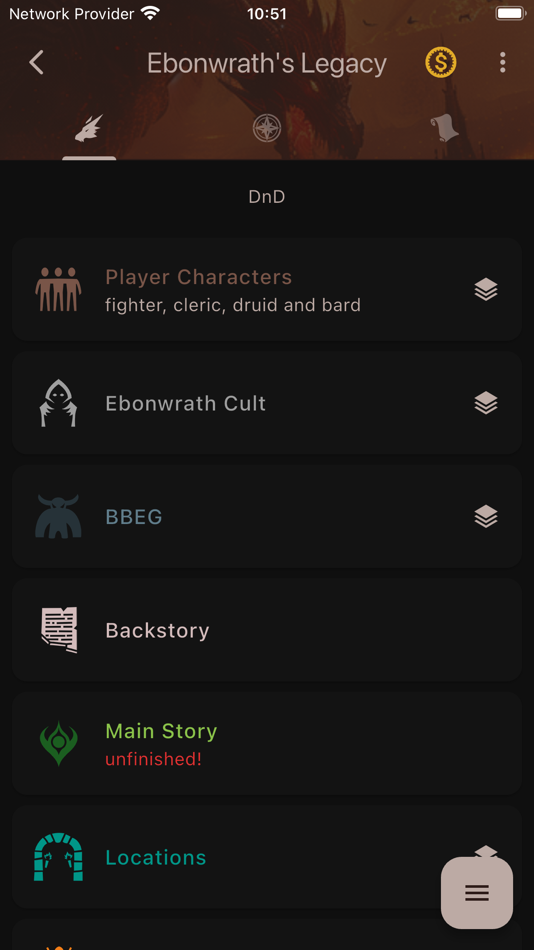 #2. RPG Notebook: Campaign Manager (iOS) 由: Marta Fecio