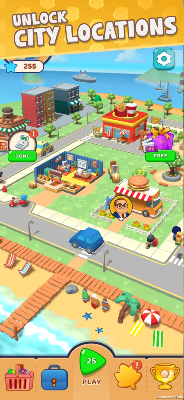Nom Nom Town: Restaurant Game iOS Mod IPA screenshot 2 - iOS game interface