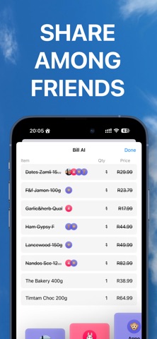 Bill - AI Bill splitting Screenshot 3 of 5