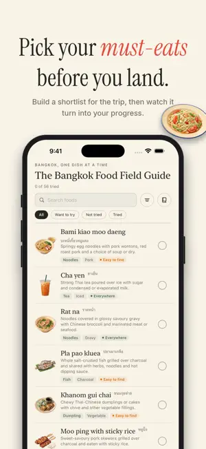 Bangkok Food Guide & Checklist screenshot 2