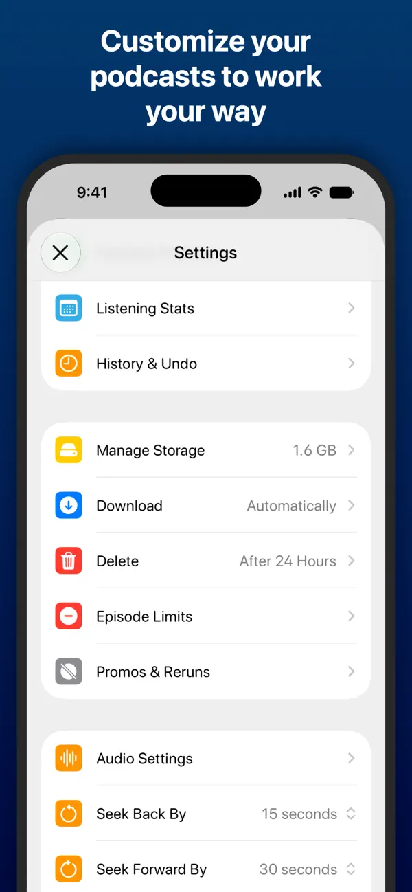 Overcast iPhone App Screenshot 8 – Nachrichten