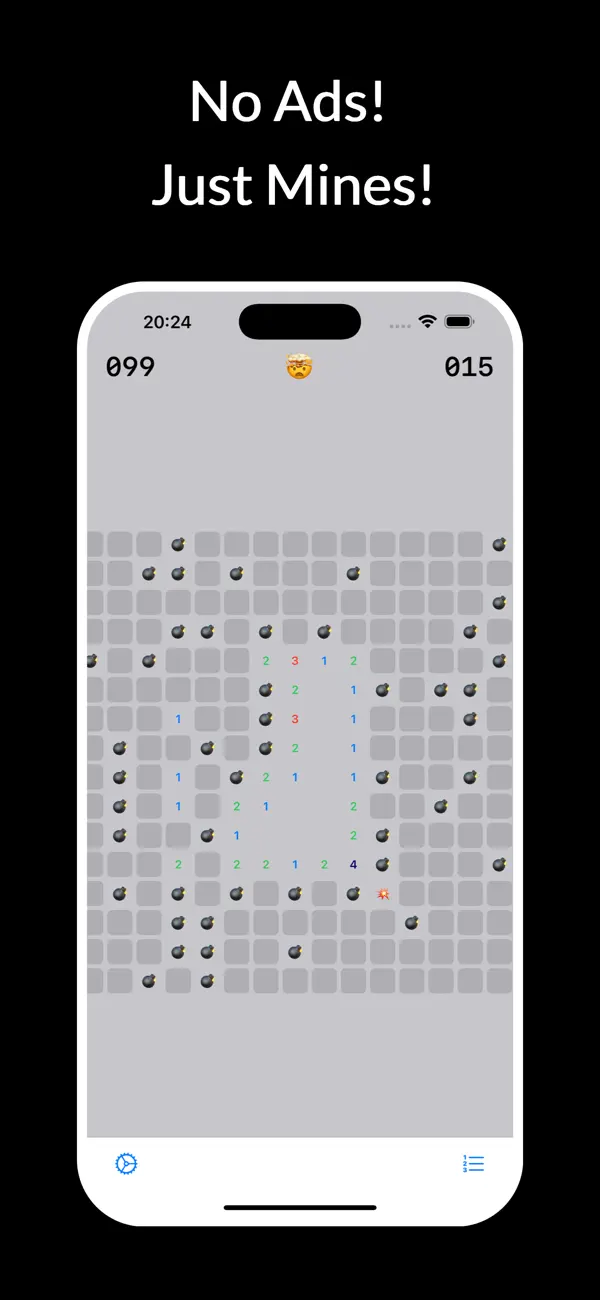 #3. Minesweeper v1.0 (iOS) Door: Bidiniuc Igor
