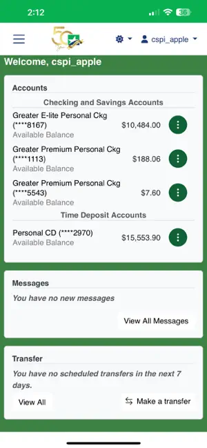 Greater State Bank Mobile screenshot 2
